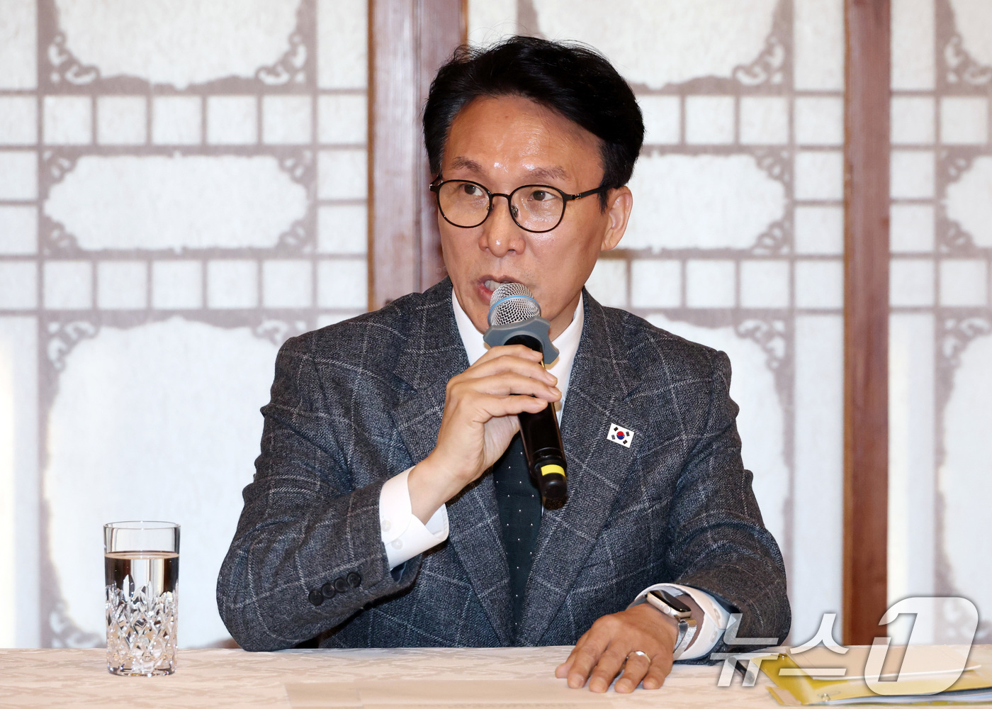 (서울=뉴스1) 최지환 기자 = 김민석 국무총리가 8일 오후 서울 종로구 국무총리공관에서 열린 고위당정협의회에서 발언하고 있다. (공동취재) 2026.2.8/뉴스1