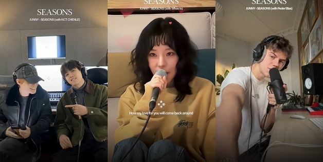 주니, '시즌스' 보컬 챌린지 인기…NCT 천러→페더 엘리아스 커버