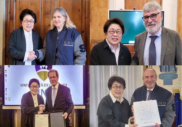 김종희 상명대 총장, 이탈리아 주요 대학과 협력 강화