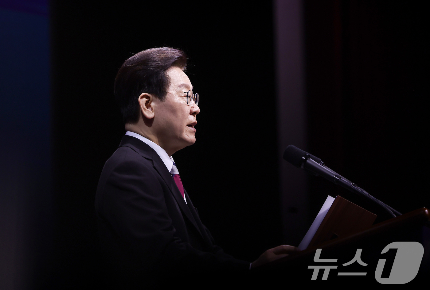 (서울=뉴스1) 이재명 기자 = 이재명 대통령이 1일 서울 강남구 코엑스에서 열린 제107주년 3·1절 기념식에서 기념사를 하고 있다.  2026.3.1/뉴스1