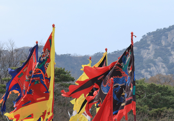 경복궁서 재현되는 조선시대 순라군 순찰