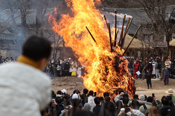 울산 동부소방서, 정월대보름 달집태우기 행사 화재 예방 총력