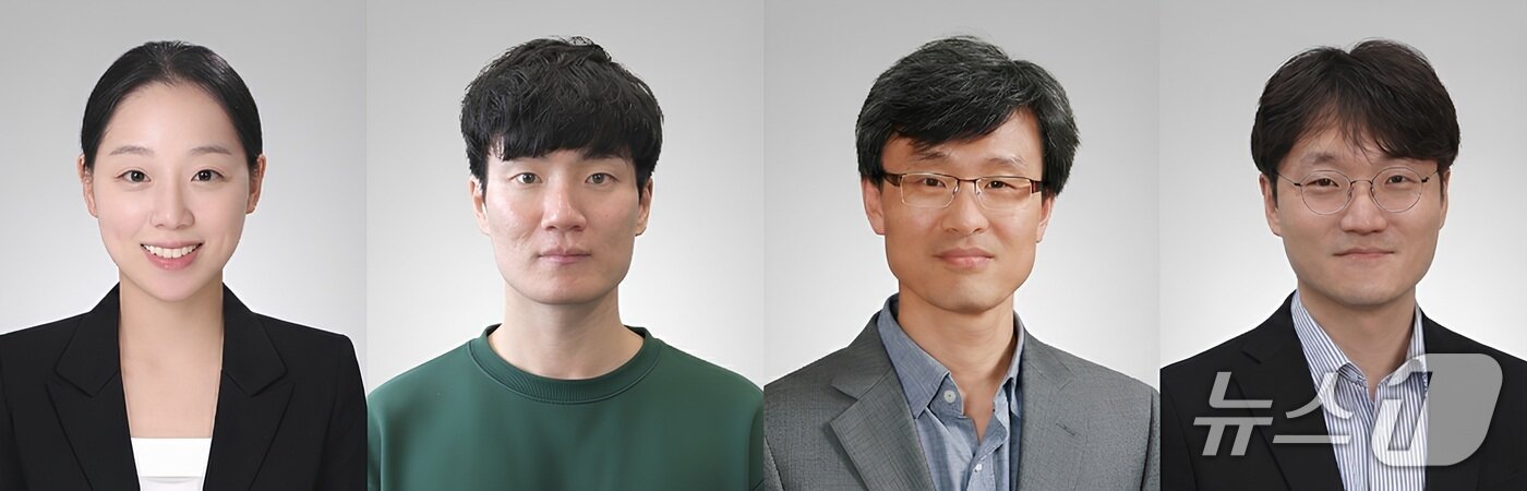본문 이미지 - KAIST-가톨릭대 공동연구팀. 왼쪽부터 윤수빈 가톨릭대학교 박사, 조형곤 KAIST 박사과정, 남재환 가톨릭대학교 교수, 이영석 KAIST 교수 /뉴스1