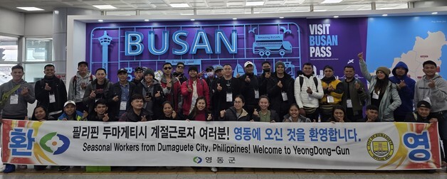 영동에 외국인 계절근로자 708명 온다…전년보다 53.2%↑