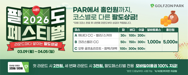 라운드 적립금에 기부도 한다…골프존, '팔도페스티벌 시즌1' 개최