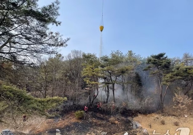 제천시, 송학 장곡리 산불 낸 70대 조사…"무관용 원칙"