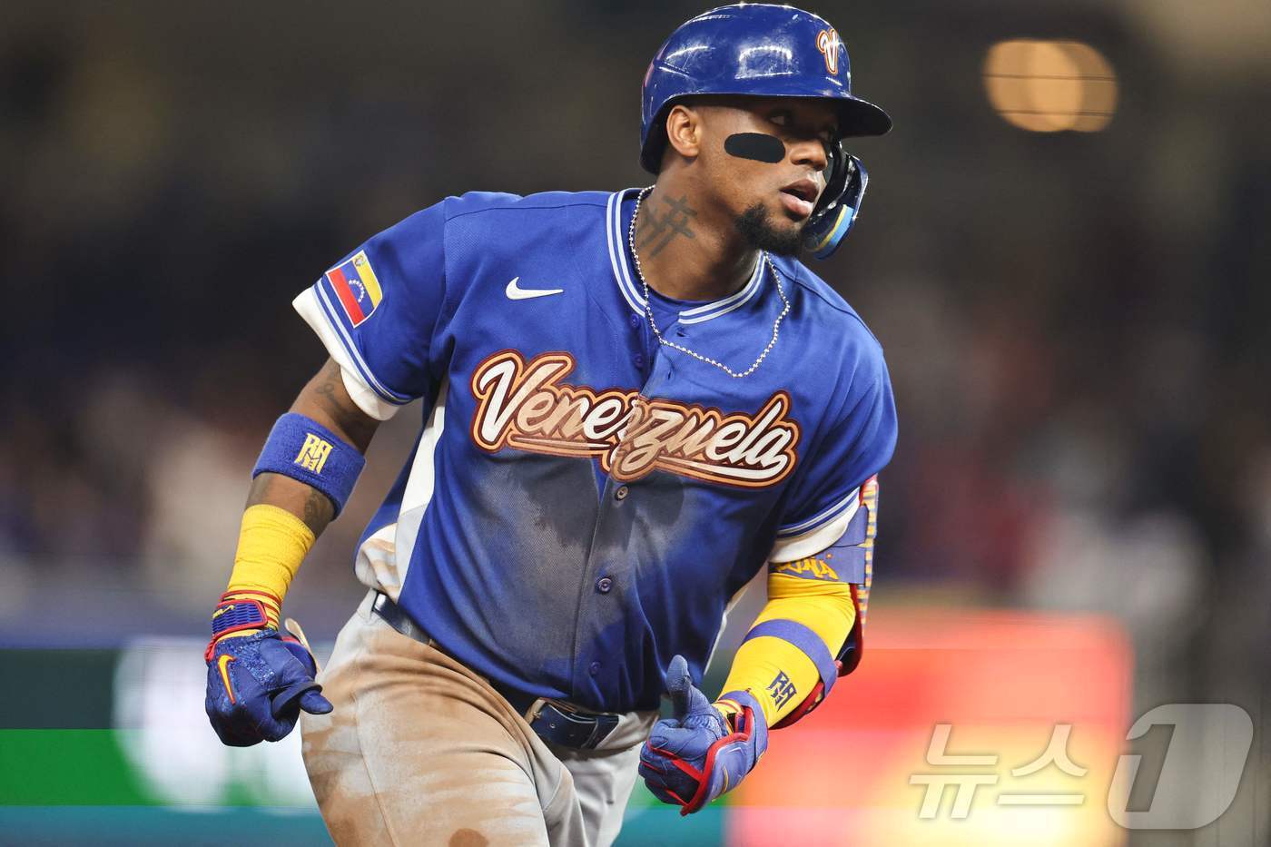 본문 이미지 - 베네수엘라의 간판 스타 로날드 아쿠냐 주니어. ⓒ AFP=뉴스1