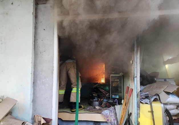 목포 빈 주택서 화재…1100만원 재산 피해
