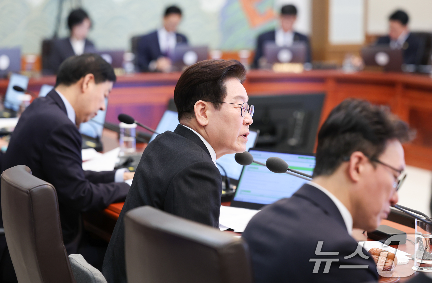 (서울=뉴스1) 이재명 기자 = 이재명 대통령이 10일 청와대에서 열린 국무회의에서 발언하고 있다. 2026.3.10/뉴스1