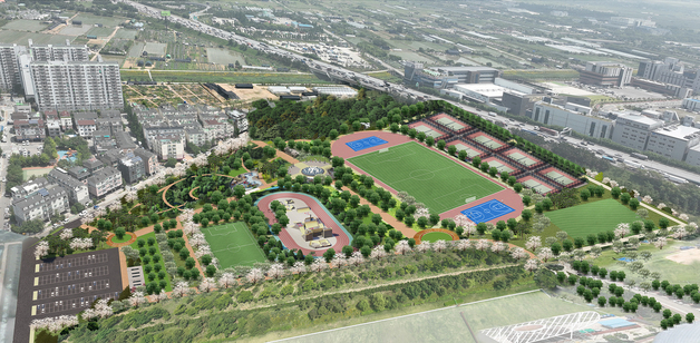 계양구, 꽃마루 체육단지 조성 순항…올해까지 협의 마무리