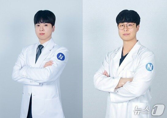 본문 이미지 - 넬동물의료센터 윤일용 대표원장(왼쪽)과 조규민 과장(동물병원 제공) ⓒ 뉴스1