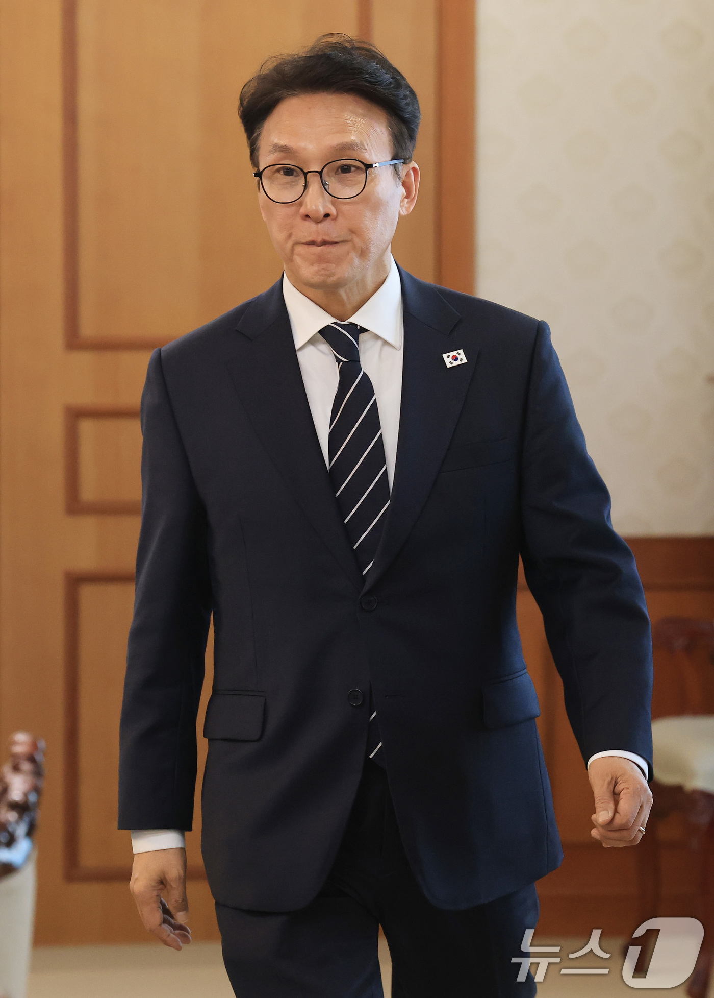 (서울=뉴스1) 임세영 기자 = 김민석 국무총리가 10일 서울 종로구 정부서울청사에서 열린 UN AI 허브 유치지원 TF회의에 참석하고 있다. 2026.3.10/뉴스1