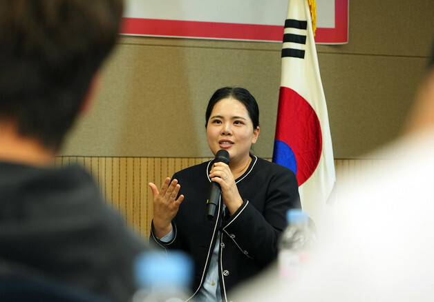 박인비, 국가대표 상비군과 대화…"실패 두려워하면 안돼"