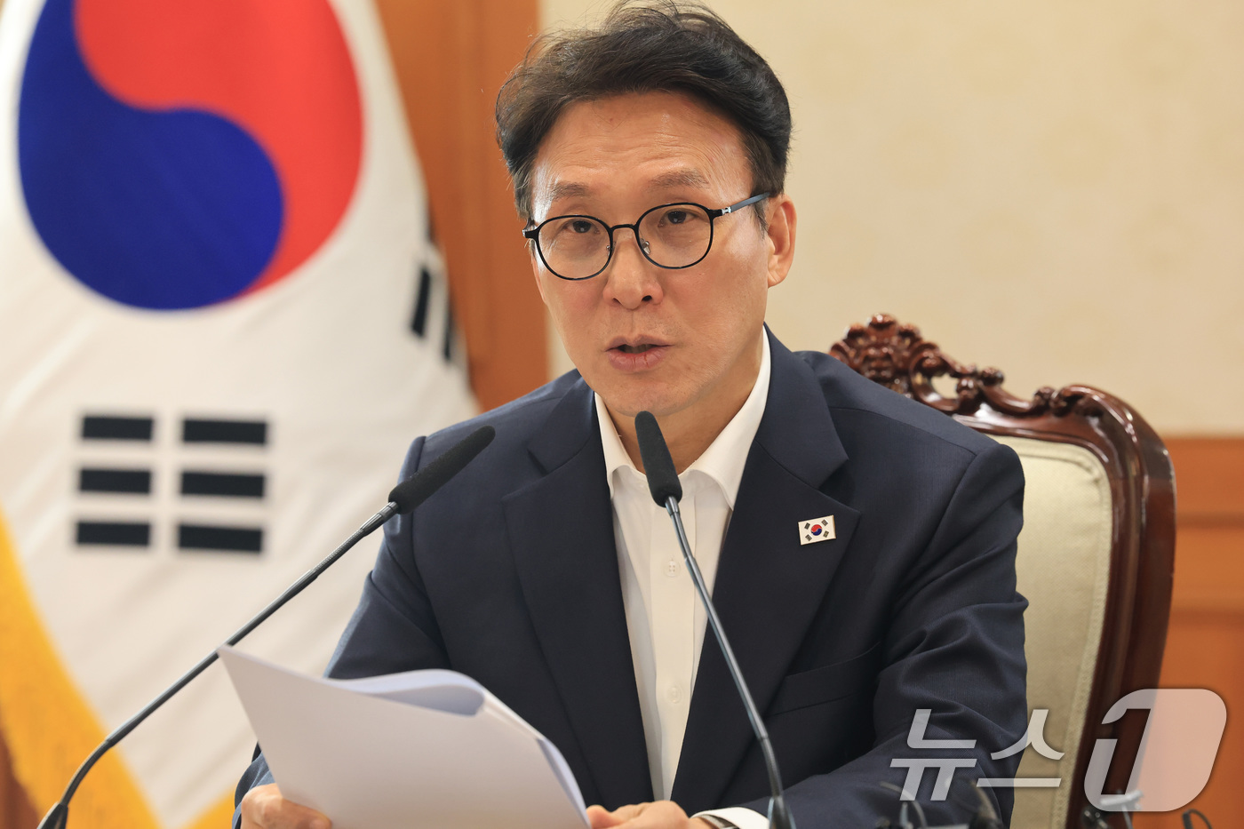 (서울=뉴스1) 임세영 기자 = 김민석 국무총리가 10일 서울 종로구 정부서울청사에서 열린 국고보조금 부정수급 근절을 위한 관계장관회의에서 모두발언을 하고 있다. 2026.3.10 …