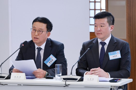 발표하는 천영훈 풀무원식품 대표