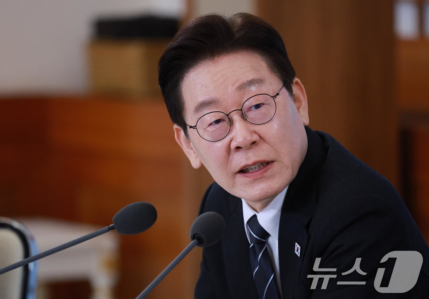 (서울=뉴스1) 허경 기자 = 이재명 대통령이 10일 청와대에서 열린 상생을 실천하는 기업인과의 대화에서 발언하고 있다. 2026.3.10/뉴스1