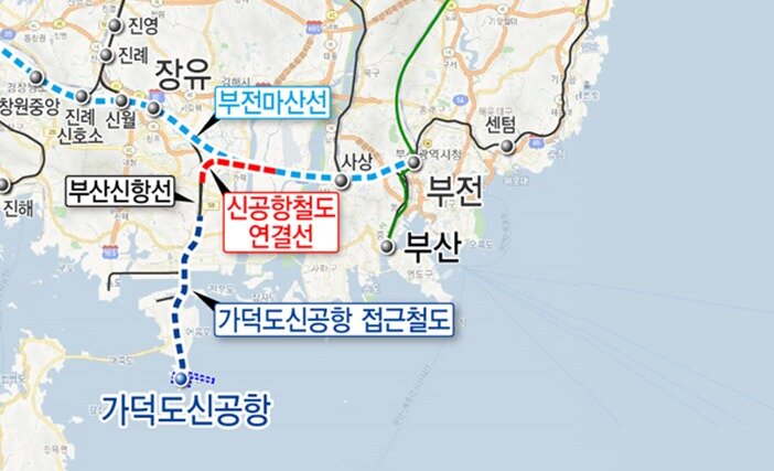 본문 이미지 - 가덕도신공항 연결철도.(국토교통부 제공)뉴스1ⓒ news1