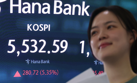 코스피, 5500선 회복