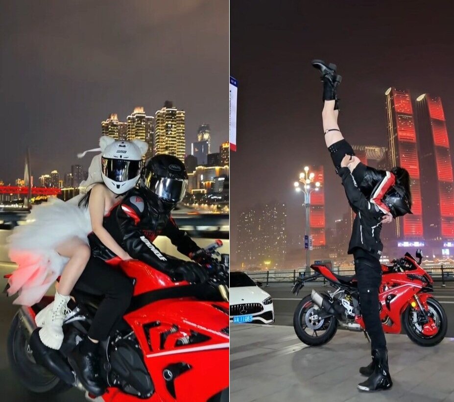 본문 이미지 - 충칭  오토바이 영상 촬영 체험(마이리얼트립 제공)