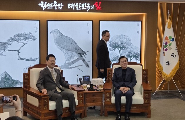 장동혁, 김태흠 지사 찾아와 긴급 회동…"충남지사 선거 중요"