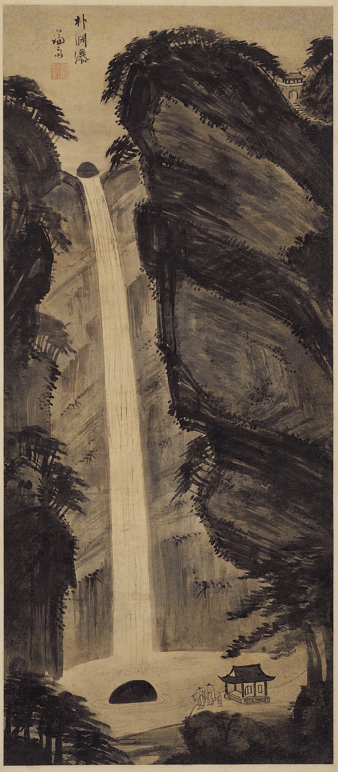 본문 이미지 - 겸재 정선의 '박연폭포'(국립중앙박물관 제공)