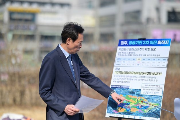 우상호 "원주 의료 바이오·관광 경쟁력 충분…제2 전성시대 열자"