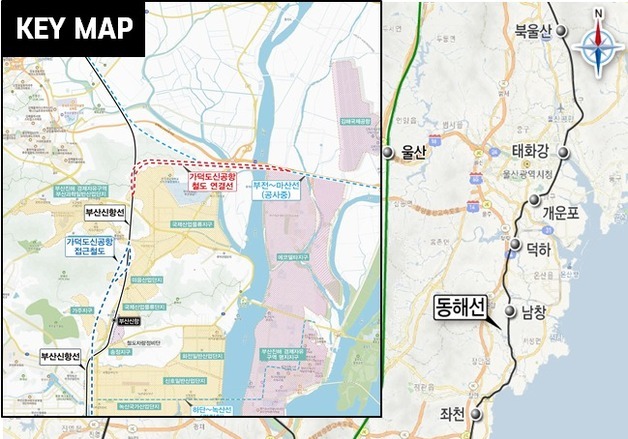 부산시, '가덕도 신공항철도 연결선 사업' 예타 통과