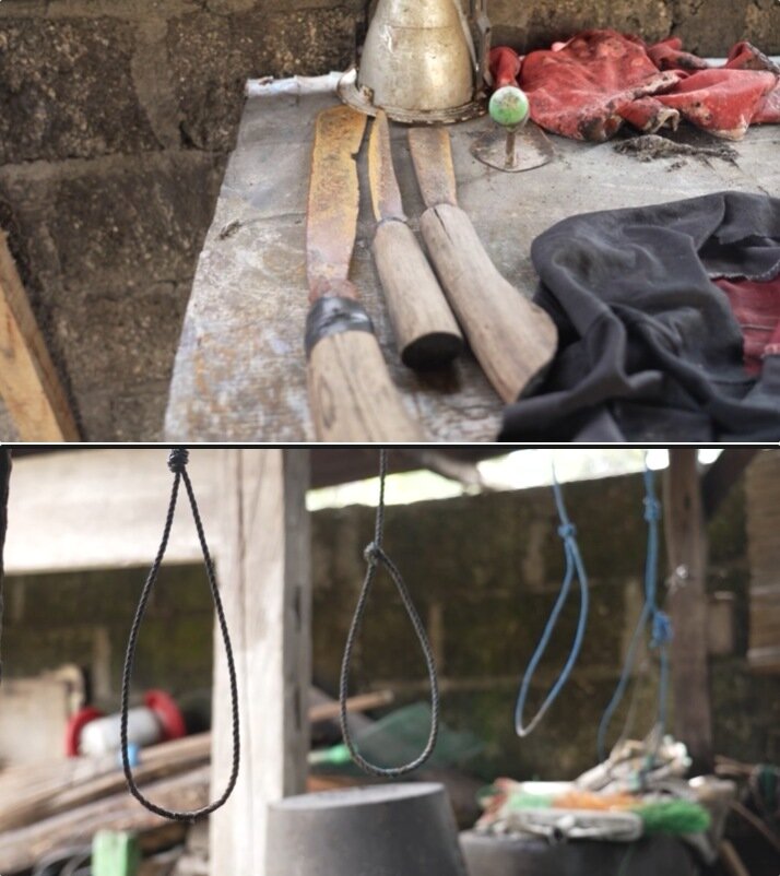 본문 이미지 - 인도네시아 개 도살장에서 사용되던 도살 도구들(단체 제공) ⓒ 뉴스1