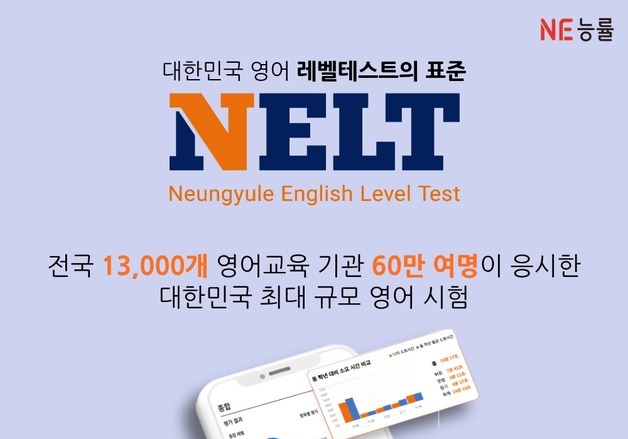 NE능률, 초중고 영어 레벨 테스트 '넬트' 응시인원 60만 돌파
