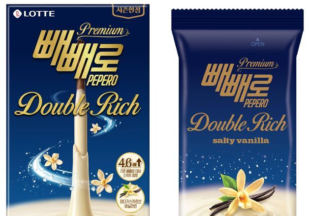 롯데웰푸드, 빼빼로 첫 프리미엄 라인 '더블리치 솔티바닐라' 출시