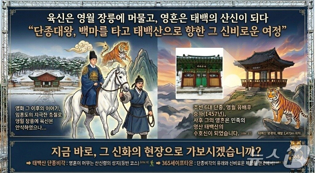 본문 이미지 - 강원 태백시의 한국안전체험관인 365세이프타운이 지난주부터 기한 없이 단종 설화를 활용한 특별 이벤트 ‘영월의 왕, 태백의 수호신이 되다‘를 추진하고 있다. (태백시 제공. 재판매 및 DB금지) 2026.3.11/뉴스1