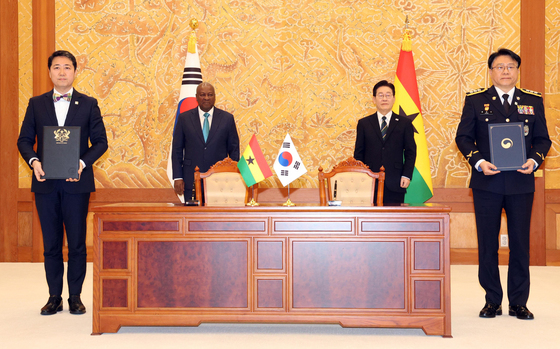 한-가나 '해양안보협력 양해각서 협약'