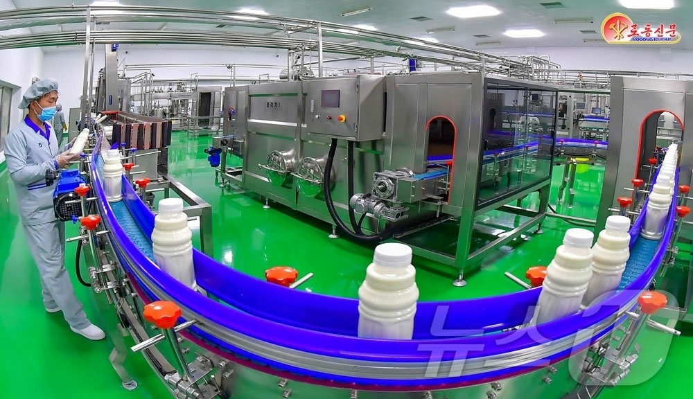 (평양 노동신문=뉴스1) = 북한 노동당 기관지 노동신문은 12일 삼광축산농장을 조명하며 정보화, 지능화된 생산과 경영관리체계를 강조했다.[국내에서만 사용가능. 재배포 금지. DB …