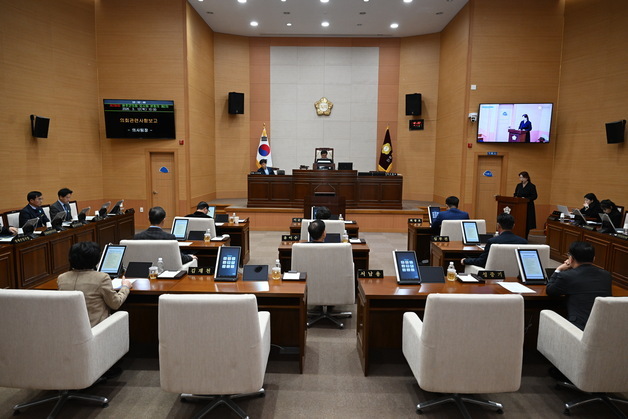 완주군의회 제299회 임시회 폐회…조례안 등 16건 의결