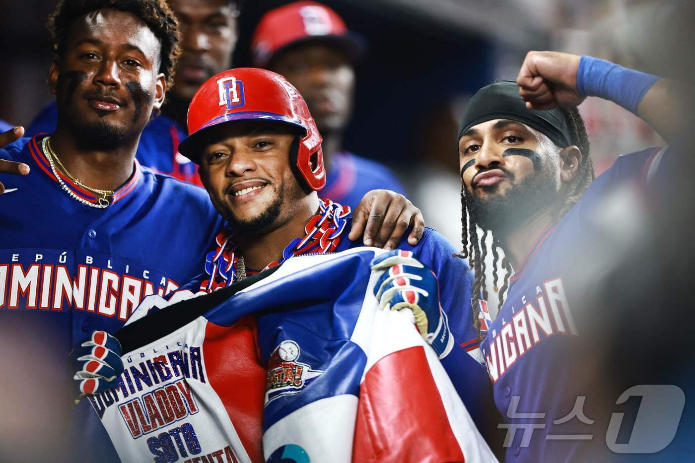 본문 이미지 - 도미니카공화국 선수들. ⓒ AFP=뉴스1