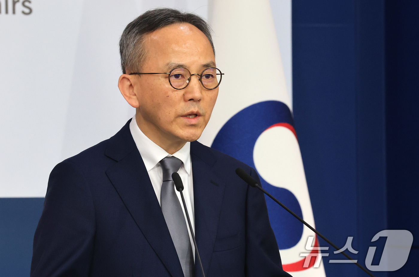 (서울=뉴스1) 임세영 기자 = 박일 외교부 대변인이 12일 서울 종로구 정부서울청사에서 정례브리핑을 하고 있다. 2026.3.12/뉴스1