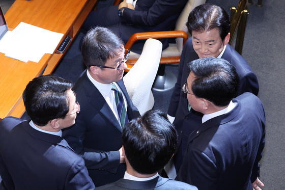 현안 논의하는 여야 원내대표