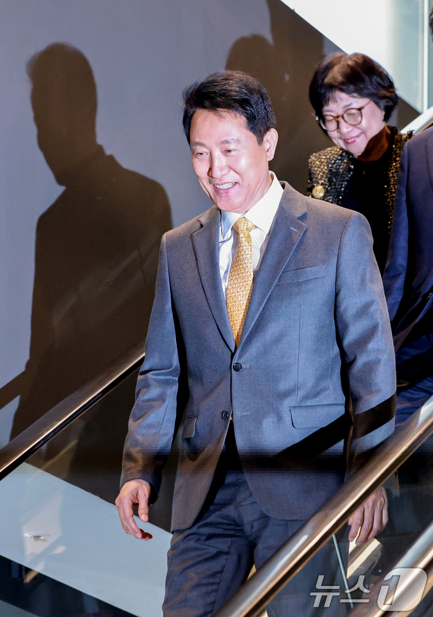 (서울=뉴스1) 이호윤 기자 = 오세훈 서울시장이 12일 서울 금천구 서서울미술관에서 열린 '서서울미술관 개관식'에 참석하고 있다. 2026.3.12/뉴스1