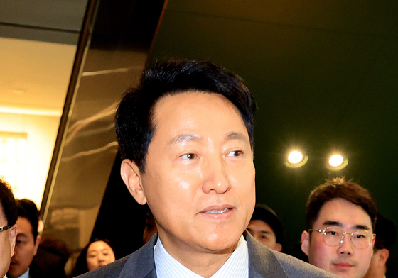 서울시립 서서울미술관 개관식 참석하는 오세훈 서울시장