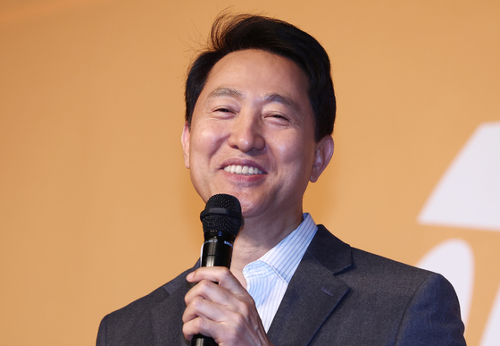 밝은 표정의 오세훈 시장
