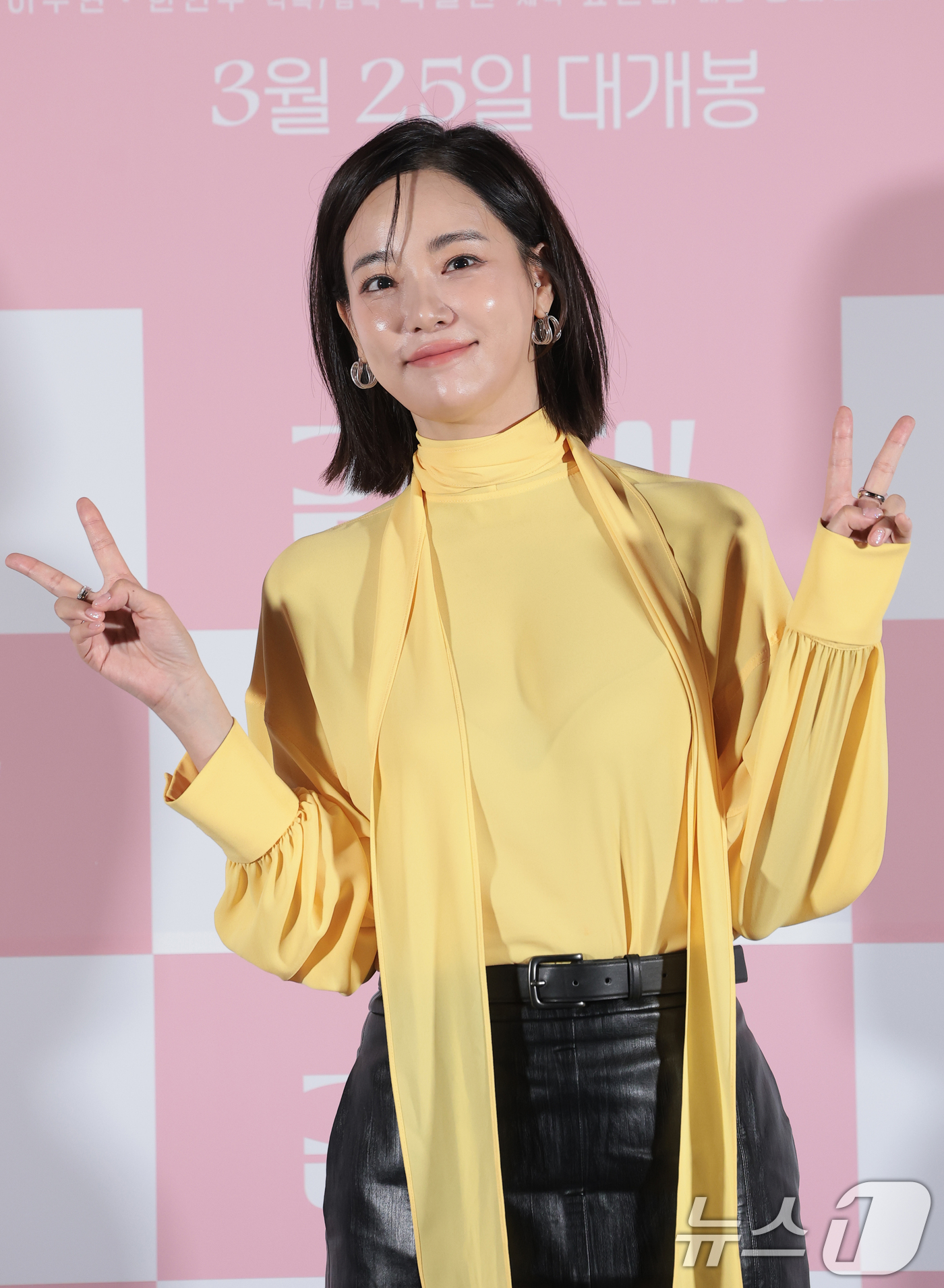 (서울=뉴스1) 권현진 기자 = 배우 이주연이 12일 오후 서울 용산구 CGV 용산아이파크몰에서 열린 영화 ‘김~치!’ 언론시사회에 참석하고 있다. ‘김~치!’는 인생의 초점을 잃 …