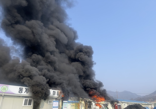순창 공사장 간이 사무소 화재…4900만원 피해(종합)