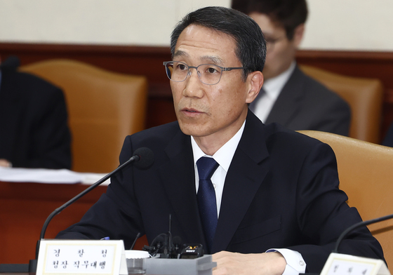 민생물가 관계장관 TF 회의서 발언하는 유재성 직무대행