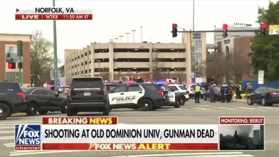 美 버지니아주 대학서 총격에 범인 포함 2명 사망…"과거 IS 연루" (종합)