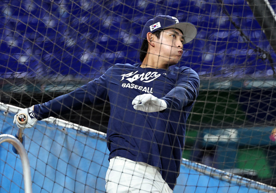 타격훈련하는 이정후