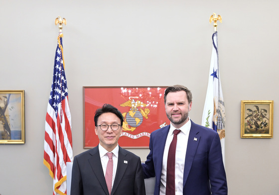 김민석 국무총리, 美 밴스 부통령과 회담