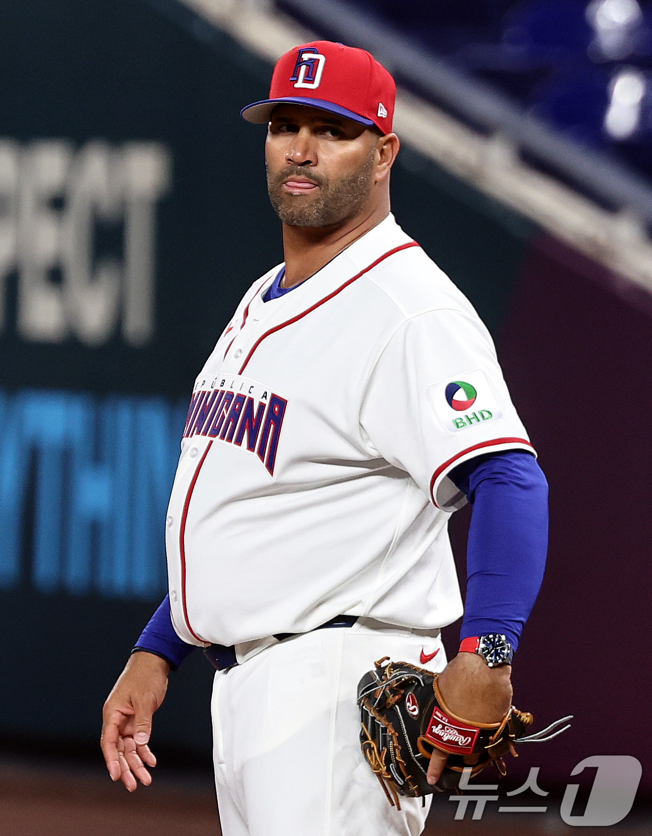 (마이애미=뉴스1) 구윤성 기자 = 앨버트 푸홀스 도미니카공화국 감독이 12일 오후(현지시간) 미국 플로리다주 마이애미 론디포파크에서 2026 월드베이스볼클래식(WBC) 8강전을 …