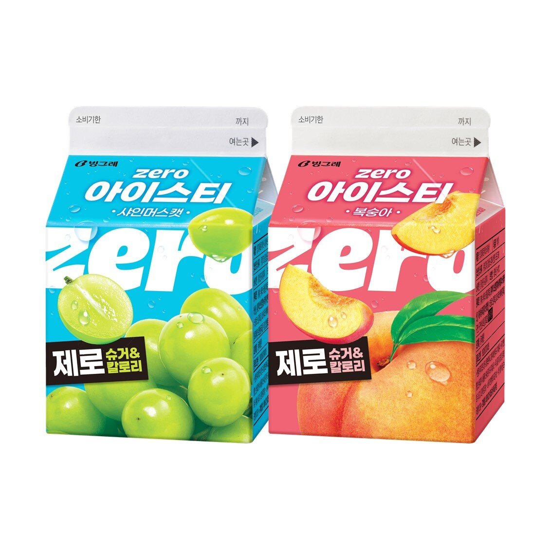 본문 이미지 - 제로슈거·제로칼로리 신제품 빙그레 제로 아이스티 2종.(빙그레 제공)