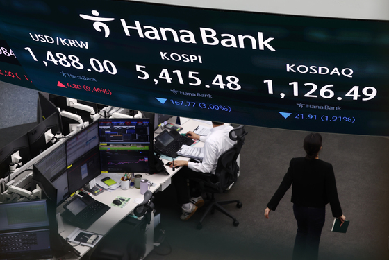 유가급등에 3% 하락 개장한 코스피