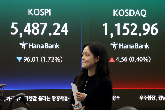 코스피 '하락', 코스닥 '상승'